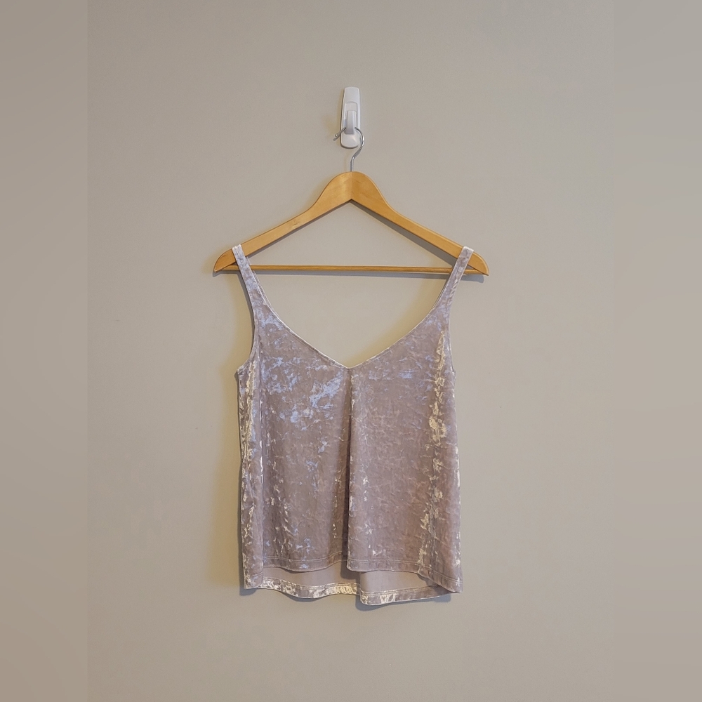 Pink Velour Tank Top